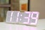 LED Digital Alarm Clock 115 Colour Display USB Power Remote Temperature - White Carousel 5