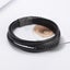 Mens Leather Bracelet With Magnetic Clasp Cowhide Multi-layer Braided Leather Me Carousel 4
