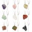 Boho Crystal Quartz Healing Point Chakra Gemstone Natural Stone Pendant Necklace Carousel 2