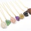 Boho Crystal Quartz Healing Point Chakra Gemstone Natural Stone Pendant Necklace Carousel 4