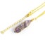 Boho Crystal Quartz Healing Point Chakra Gemstone Natural Stone Pendant Necklace Carousel 5