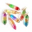 Boho Crystal Quartz Healing Point Chakra Gemstone Natural Stone Pendant Necklace Carousel 4