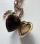 Antique Vintage 9k Yellow Gold Heart Locket & Horseshoe Pendant Charm Necklace Carousel 10