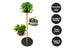 Marble base Plant Stand-Black Carousel 1
