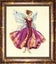 Mirabilia Croos Stitch Chart + Bead Pack - January Garnet Fairy Carousel 1