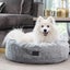 Superior Pet Goods 80cm Harley Artic Faux Fur Pet Dog Round Nesting Sleep Bed L Carousel 5