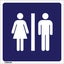 501 EMMJAY- TOILET ladies / men sign 200 x 200mm hotel motel portaloo portacom Carousel 1