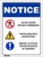 367 (1) EMMJAY Hazardous area sign ACM (300x400mm) permission / report to office Carousel 1