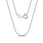 925 Sterling Silver Curb Link Chain with Bolt clasp (Width 1mm) Carousel 3