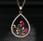 Ruby Diamonds Water Drop Shaped Pendant CZ Necklace for Women Carousel 2