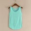 Women Slub Cotton Tank Top Sleeveless T Shirt Round Neck Loose Singlet Vest Tops Carousel 7