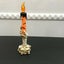 Orange Halloween Skull Skeletal Hand Holder LED Candle Light Decoration Party Carousel 1