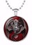 'Gothic Guardian' dragon necklace, by Anne Stokes. Large silver coloured base Carousel 1