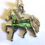 Running horse necklace with Paua insert Carousel 1