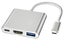 1Pcs 3 in 1 Hub Type C to USB Adapter Converter Data Charging Cable for MacBook Carousel 2