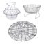 Foldable Steam Rinse Strain Fry French Chef Basket Cook Drainer Basket Carousel 6