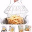 Foldable Steam Rinse Strain Fry French Chef Basket Cook Drainer Basket Carousel 11