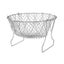 Foldable Steam Rinse Strain Fry French Chef Basket Cook Drainer Basket Carousel 16