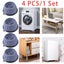 4PCS Washing Machine Feet Pads Rubber Legs Skid Raiser Carousel 4