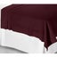 Grand Aterlier 100% Pima Cotton Flat Sheet Burgundy Double Carousel 1