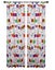 Pair of Glow in the Dark Tab Top Children Kids Curtains by Happy Kids Carousel 1