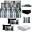 8 Pce Bed in a Bag Set Snake Skin Black Carousel 1