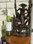 Fisherman with rod / Handmade wooden statue / Indonesian wood 64.5cm. Carousel 12