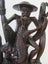 Fisherman with rod / Handmade wooden statue / Indonesian wood 64.5cm. Carousel 14