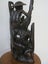 Fisherman with rod / Handmade wooden statue / Indonesian wood 64.5cm. Carousel 17