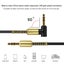 3.5mm Jack Audio Cable Male To Male 90 Degree Right Angle Aux Cable Carousel 8