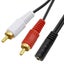 3.5mm Audio Female Jack To 2 RCA Male Socket To Headphone 3.5 Y Adapter Cable Carousel 3
