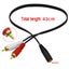 3.5mm Audio Female Jack To 2 RCA Male Socket To Headphone 3.5 Y Adapter Cable Carousel 4