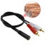 3.5mm Audio Female Jack To 2 RCA Male Socket To Headphone 3.5 Y Adapter Cable Carousel 7