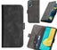 Oneplus Nord CE 5g wallet case cowhide finish side magnet buckle grey Carousel 1