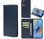 Redmi K50 PU leather slim flip case concealed magnet navy Carousel 1