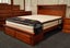 Marina# NZ Pine Drawer and/or Storage Bedroom Suite | Queen Carousel 8