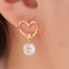 Women Ear Jewelry Heart Shaped Crystal Earrings Eardrop Stud Earring Gifts Carousel 2
