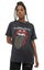 The Rolling Stones T Shirt Leopard Tongue new Official Unisex Black Acid Wash Carousel 1