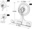 Suction Cup Hooks, Reusable Waterproof Shower Hook, 4pcs Vacuum Suction Hooks,ra Carousel 4