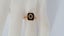 Lovely Antique Unisex 1920's Art Deco Era 9ct Gold Onyx Initial "O" Ring Carousel 8