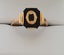 Lovely Antique Unisex 1920's Art Deco Era 9ct Gold Onyx Initial "O" Ring Carousel 1