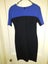 Meredith & Moore Black and Blue fitted Dress SZ: XS Carousel 5