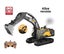 RC excavator Digger, 2.4G, 18CH, Alloy bucket, Smoke simulation Carousel 4