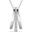 18K White Gold Crystal Necklace "Regina" Carousel 1