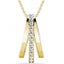 18K Gold Crystal Necklace "Regina" Carousel 1