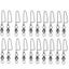 #0 20PCS Ball Bearing Fishing Swivels Snap Coastlock Fishing Line Connector Carousel 2