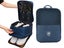 2Pcs Travel Shoe Storage Bag Holds 3 Pair of Shoes Storage Pouch Large Navy Blue Carousel 1