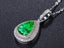 Necklace Emerald 18KGP White Gold Carousel 2