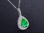 Necklace Emerald 18KGP White Gold Carousel 3