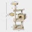 Pawz Cat Tree Toy Scratching Post Scratcher Tower Condo Wooden House Cream 130cm Carousel 9